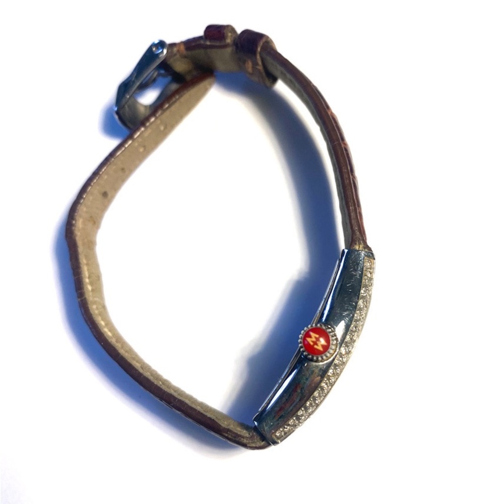 💎 MICHELE 💎 Diamond Coquette Quartz Women’s Watch - New Battery - Picture 3 of 6